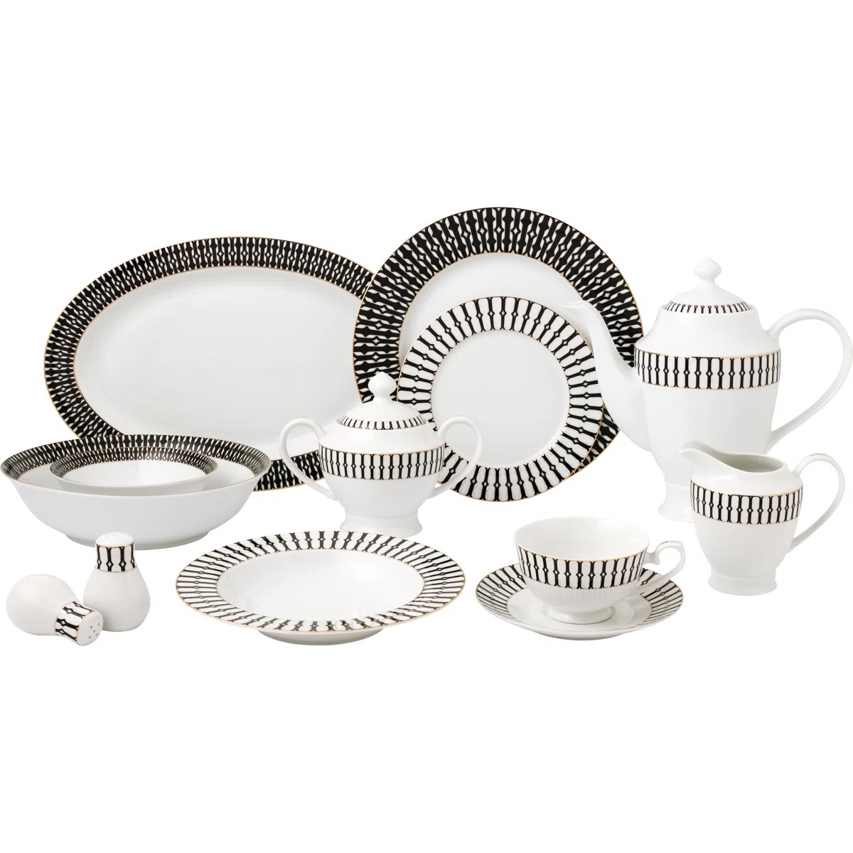 Piece Bone China Dinnerware Set - Service for 8