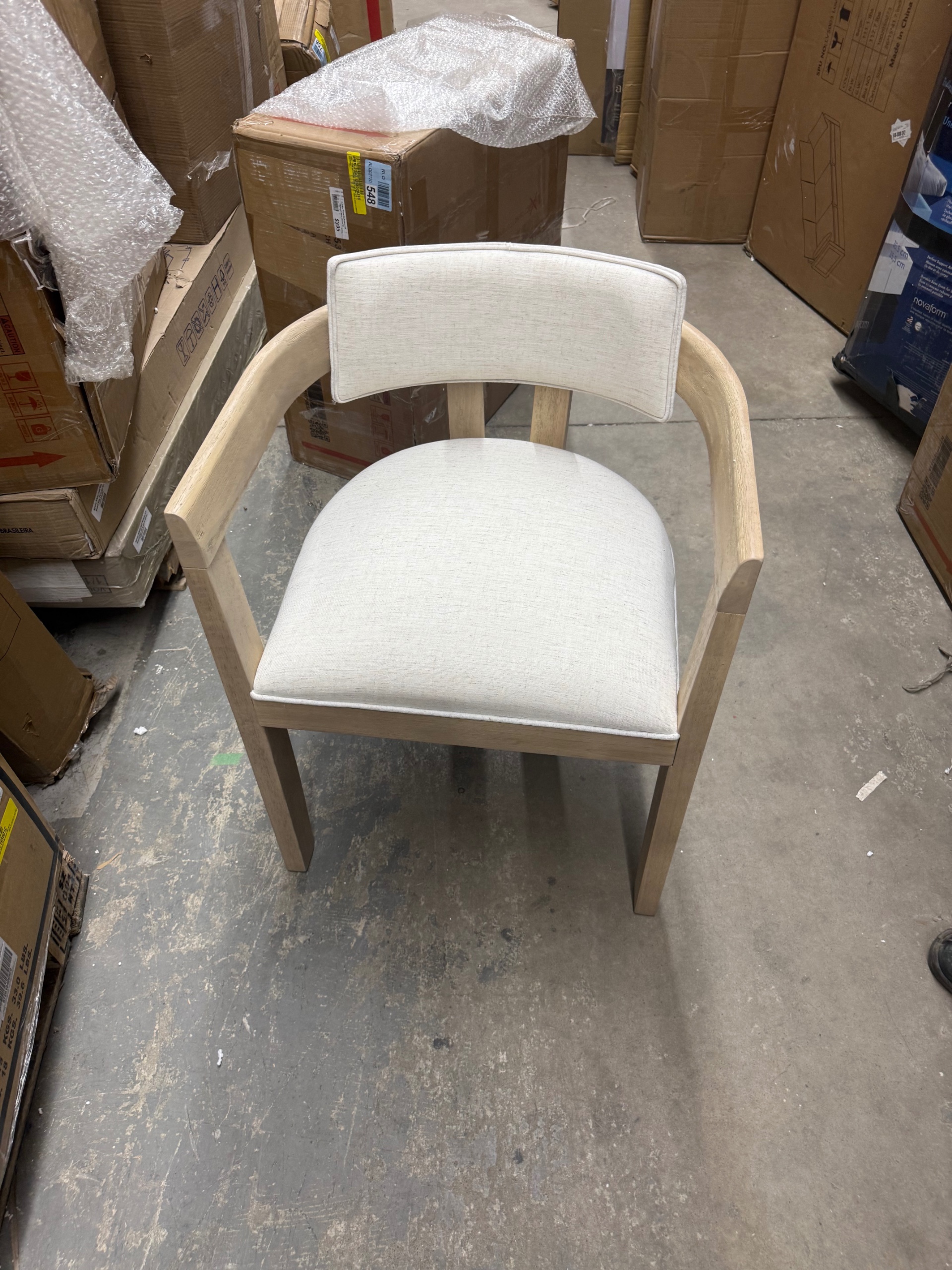 Lyddia Wood Upholstered Dining Chair Set of 3 Chairs