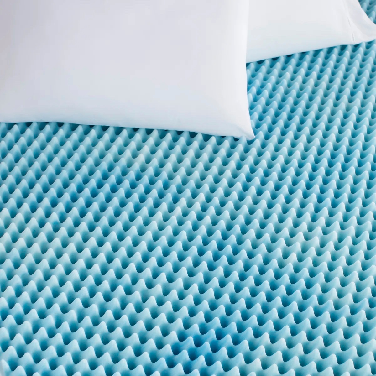 Sleep Reversible Gel Memory Foam Mattress Topper 2" Queen