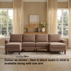 Middle Section U Shaped Sofa - A504L Upholstered Corduroy Sectional